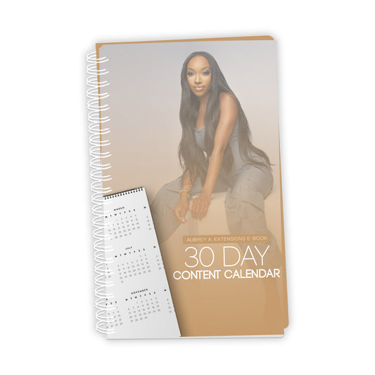 30 Day Content Calendar
